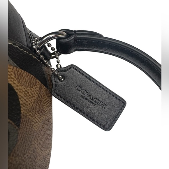 COACH MINI JAMIE CAMERA BAG SIGNATURE CANVAS BOW PRINT CY778 - Picture 5 of 8